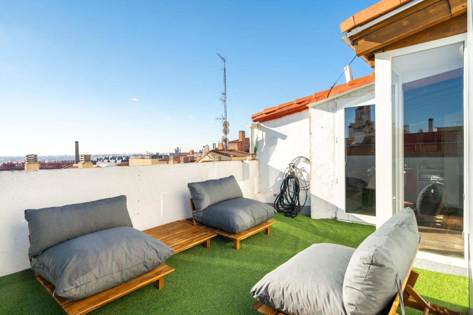 马德里Atico Con Terraza En Lavapies Alquiler Temporal公寓 外观 照片